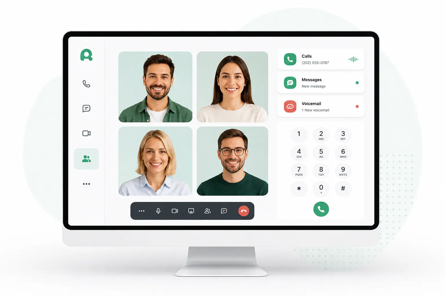 Interface of VoIP Calling App