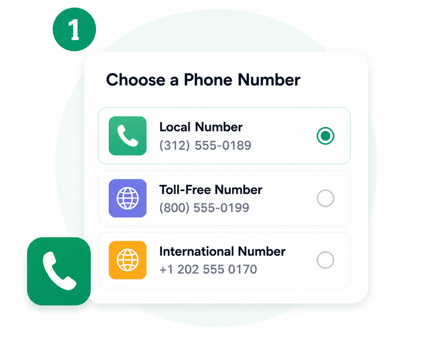 1st Step-Select Voip Number