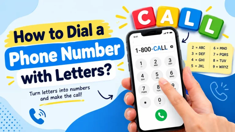 How to Dial a Phone Number with Letters